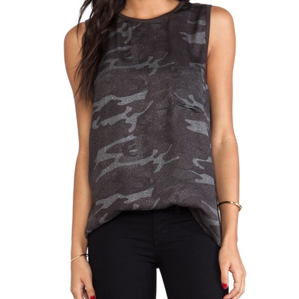 Haute Hippie Camo Muscle Tank
